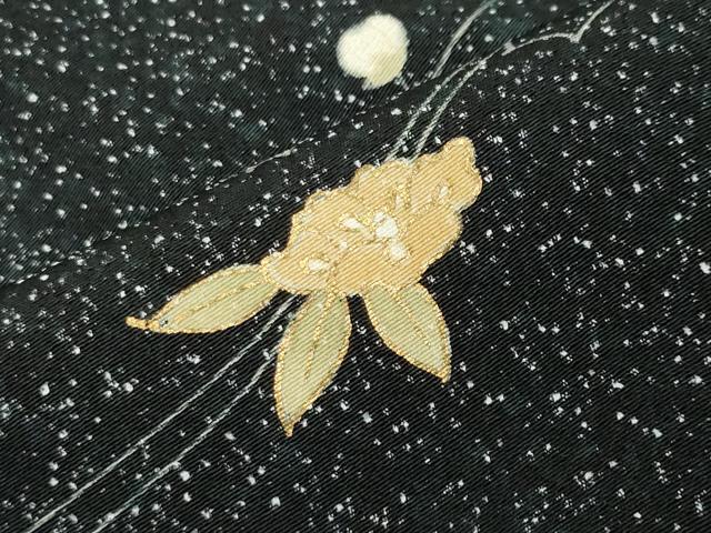 平和屋着物●訪問着 椿花文 金彩 正絹 逸品 CABI0593gh
