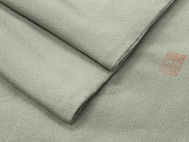平和屋着物●上質な色無地 作家物 銀鼠色 正絹 逸品 CABI0608gh