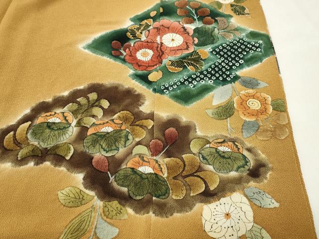 平和屋着物●染のにいもと にいもと浩志 訪問着 辻が花 鬼しぼ縮緬 正絹 逸品 CABI0642gh