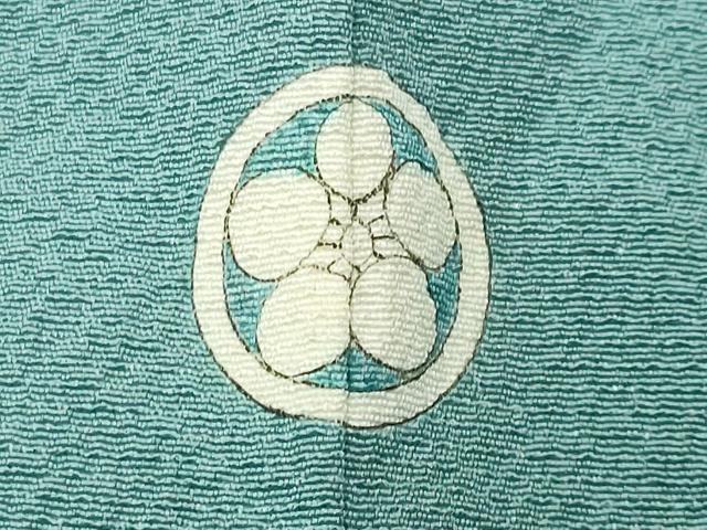 平和屋着物●上質な色無地 白群色 正絹 逸品 CABI0646gh