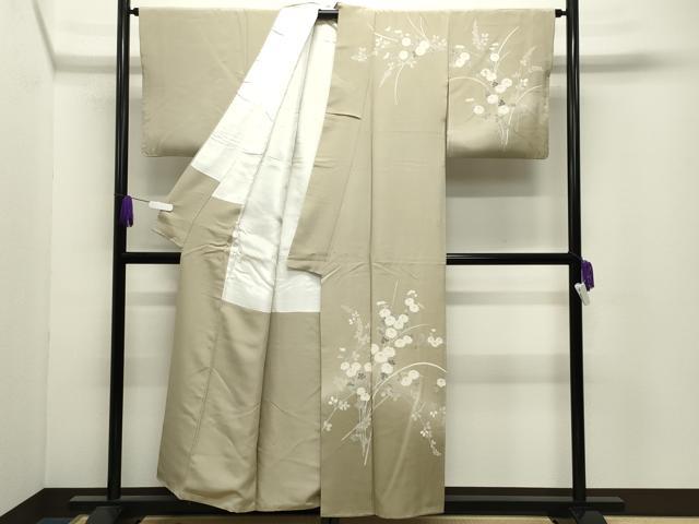 平和屋着物●訪問着 友禅 枝花文 暈し染め 正絹 逸品 CABI0651gh