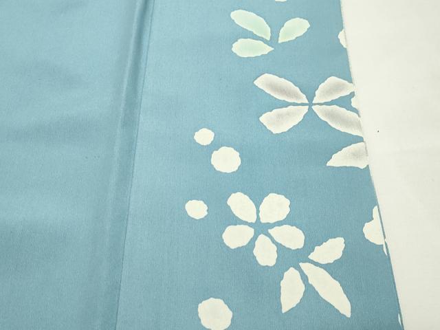 平和屋着物●訪問着 刺繍 草花文 暈し染め 金銀彩 ロング丈 正絹 逸品 CABI0665gh