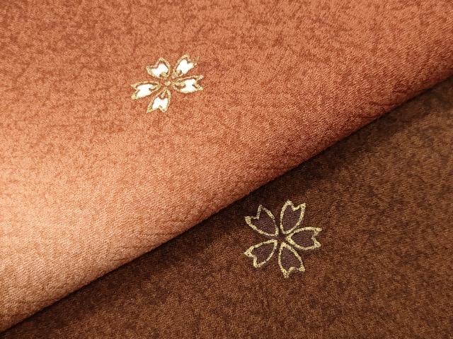 平和屋着物●訪問着 舞桜文 暈し染め 金彩 正絹 逸品 CABI0676gh