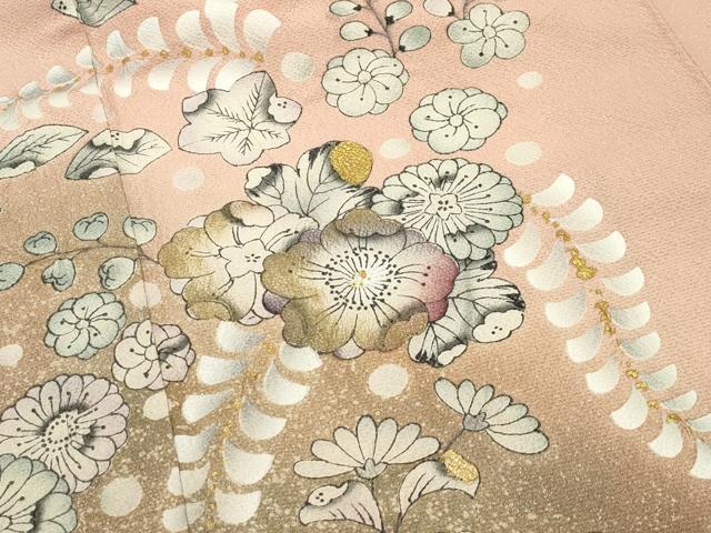 平和屋着物●訪問着 辻が花 絞り 暈し染め 金彩 正絹 逸品 CABI0678gh