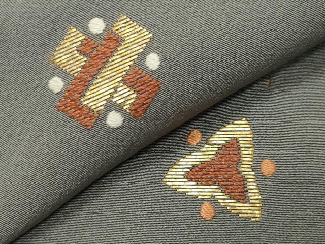 平和屋着物●訪問着 総刺繍 竹屋町刺繍 宝尽くし文 正絹 逸品 CABI0682gh