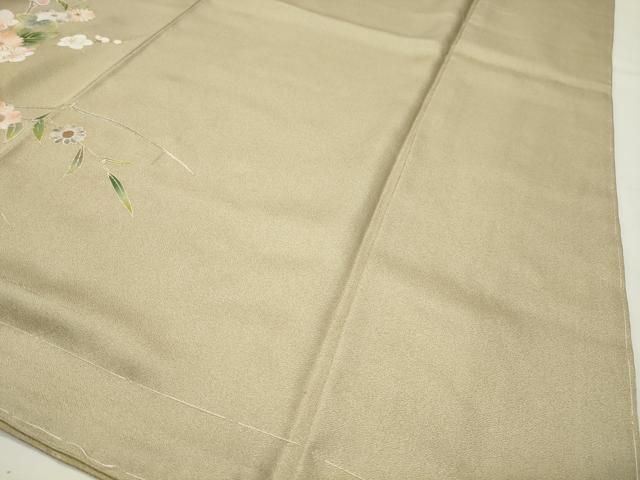 平和屋着物●訪問着 籬草花文 暈し染め 金彩 三越扱い 正絹 逸品 未使用 CABI0690gh