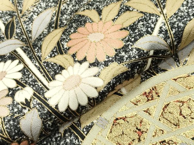 平和屋着物●訪問着 鳳凰籬花文 たたき染め 金彩 正絹 逸品 CABI0693gh