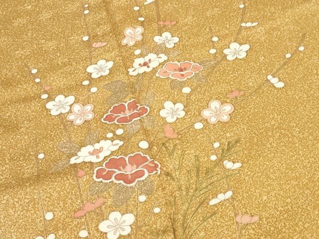 平和屋着物●訪問着 枝花文 金彩 正絹 逸品 CABI0702gh