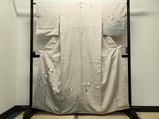 平和屋着物●訪問着 友禅 作家物 枝椿 暈し染め 正絹 逸品 CABI0704gh