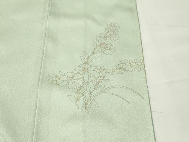 平和屋着物●訪問着 駒刺繍 雪輪花文 暈し染め 金銀彩 正絹 逸品 CABI0705gh