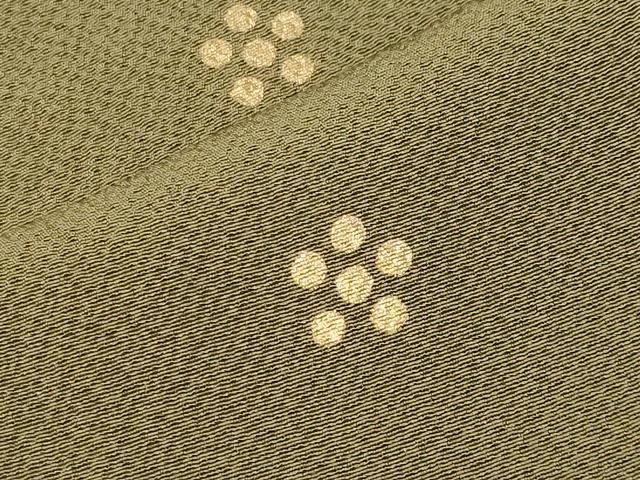 平和屋着物●上質な小紋 舞梅文 金彩 正絹 逸品 CABI0707gh