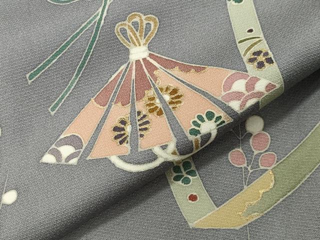 平和屋着物●訪問着 駒刺繍 花笠 金彩 正絹 逸品 CABI0719gh