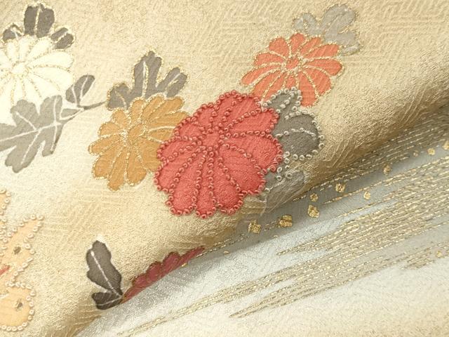 平和屋着物●中国三大刺繍 相良刺繍 訪問着 籬舞蝶文 暈し染め 金彩 松坂屋扱い 正絹 逸品 CABI0722gh