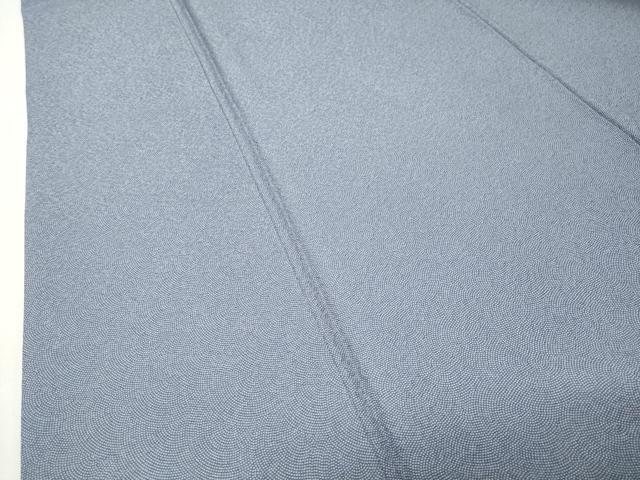 平和屋着物●江戸小紋 鮫小紋柄 反端付き 正絹 逸品 CABI0726gh