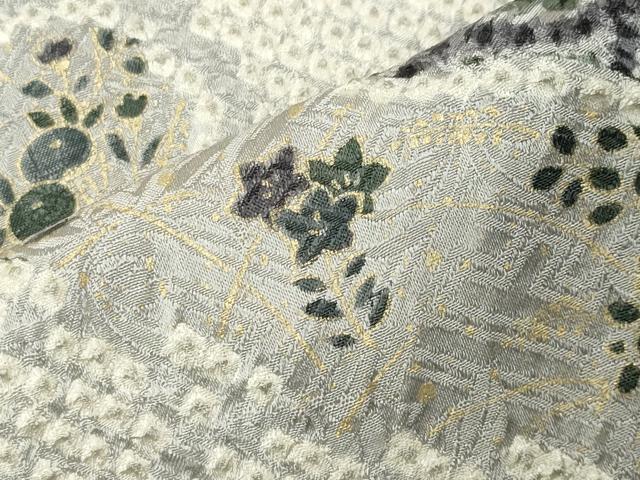 平和屋着物●訪問着 総絞り 刺繍 草花文 金彩 やまと誂製 正絹 逸品 CABI0731gh