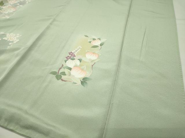 平和屋着物●訪問着 駒刺繍 短冊花文 暈し染め 金彩 正絹 逸品 CABI0741gh