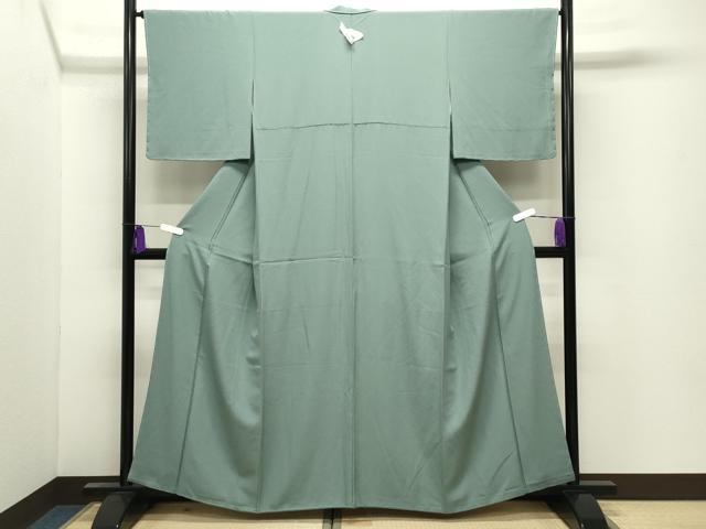 平和屋着物●上質な色無地 薄青色 正絹 逸品 未使用 CABI0742gh