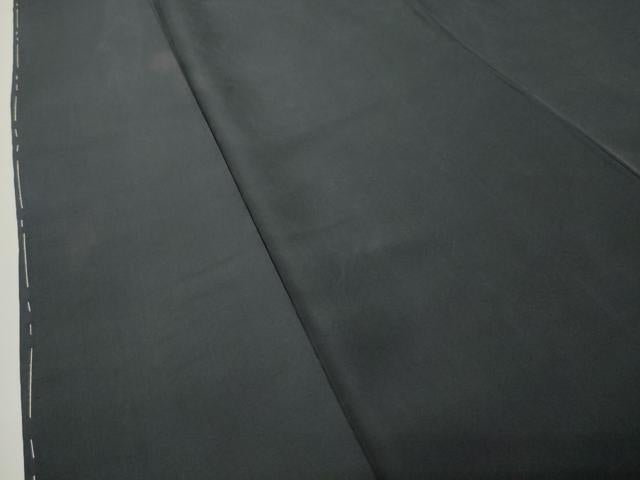 平和屋着物●紋付 漆黒色 正絹 逸品 CABI0753gh