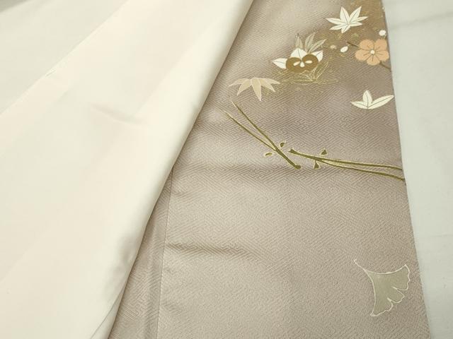 平和屋着物●豪華色留袖 駒刺繍 遠山吹き寄せ文 暈し染め 金彩 三越扱い 正絹 逸品 未使用 CABI0758gh