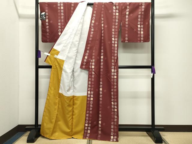 平和屋着物●小紋 トランプ 洗える着物 未使用 CABI0787gh