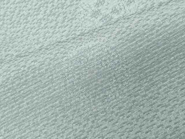 平和屋着物●上質な色無地 花丸地紋 秘色色 正絹 逸品 CABI0790gh