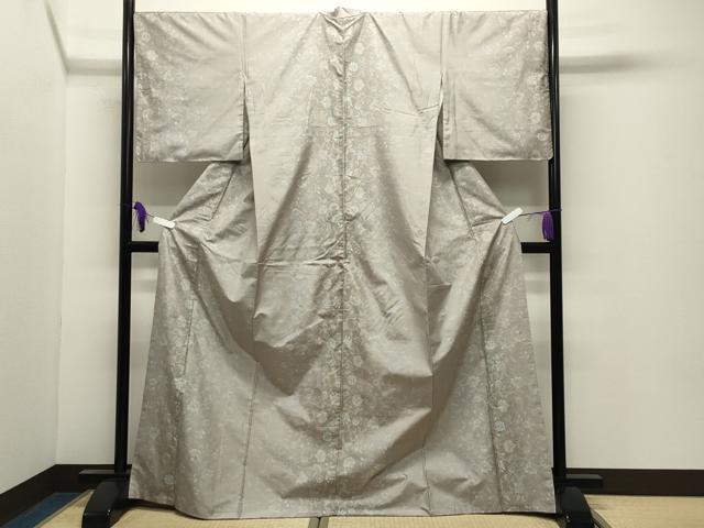 平和屋着物●本場大島紬 9マルキ 更紗花唐草文 正絹 逸品 CABI0795gh