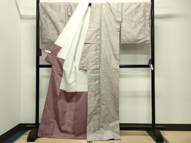 平和屋着物●本場大島紬 9マルキ 更紗花唐草文 正絹 逸品 CABI0795gh