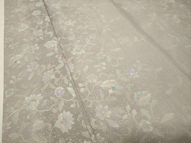 平和屋着物●本場大島紬 9マルキ 更紗花唐草文 正絹 逸品 CABI0795gh