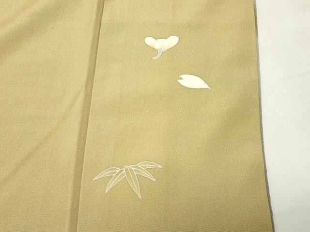 平和屋着物●訪問着 刺繍 雪輪舞花文 暈し染め 鬼しぼ縮緬 正絹 逸品 CABI0796gh