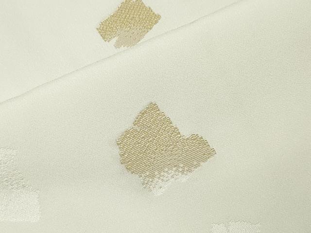 平和屋着物●長襦袢 無双仕立て 寿光織 箔散らし 金糸 正絹 逸品 CABI0811gh