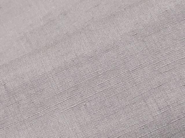 平和屋着物●結城紬 色無地 藤色 正絹 逸品 CABI0818gh
