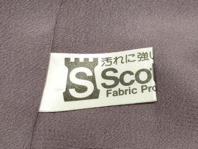 平和屋着物●結城紬 色無地 藤色 正絹 逸品 CABI0818gh