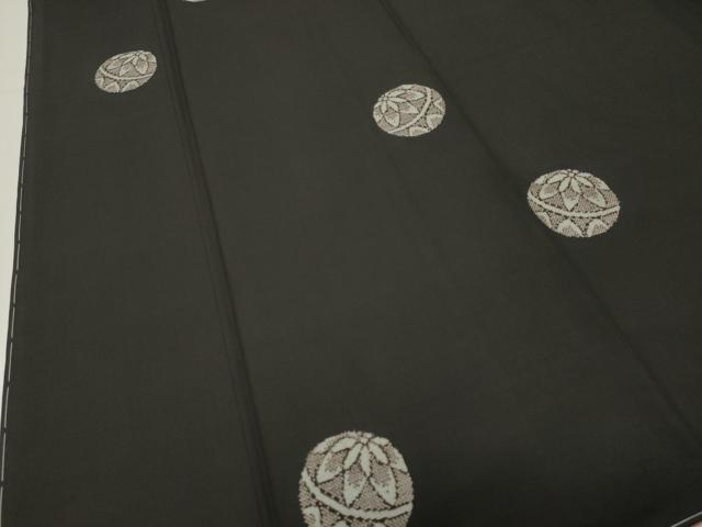 平和屋着物●本場大島紬 9マルキ 地空き 毬花文 正絹 逸品 CABI0834gh