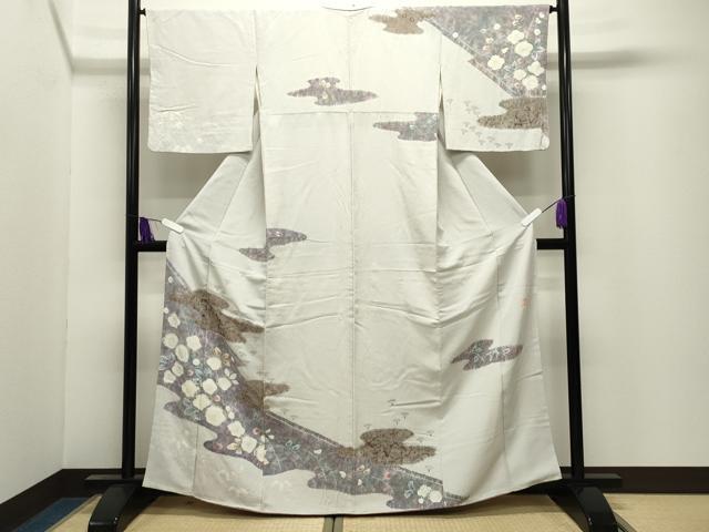平和屋着物●十日町 名門 滝泰謹製 訪問着 辻が花 正絹 逸品 CABI0846gh