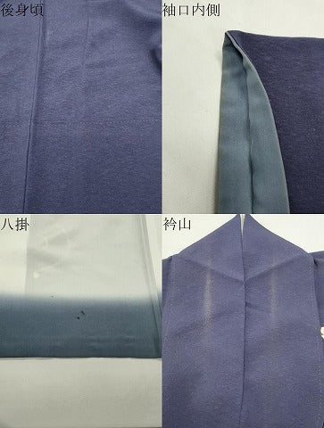 平和屋着物●訪問着 作家物 駒刺繍 舞桜文 金彩 正絹 逸品 CABI0852gh