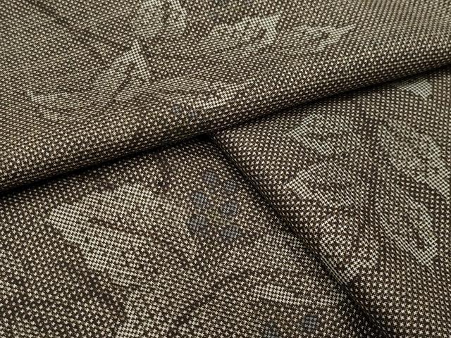 平和屋着物●本場大島紬 7マルキ 南天文 正絹 逸品 CABI0853gh