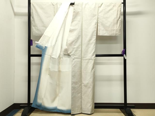 平和屋着物●本場大島紬 白大島 一元絣 正絹 逸品 CABI0859gh