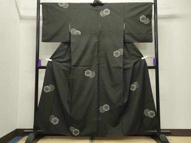 平和屋着物●本場大島紬 地空き 正倉院花文 正絹 逸品 CABI0860gh