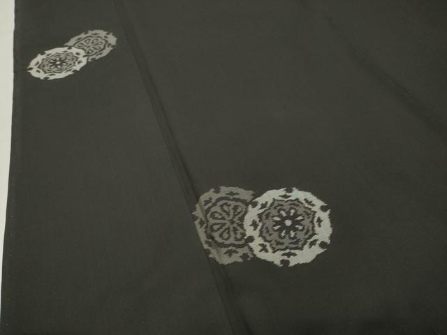 平和屋着物●本場大島紬 地空き 正倉院花文 正絹 逸品 CABI0860gh