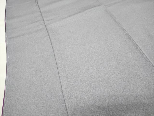 平和屋着物●上質な色無地 桔梗鼠色 正絹 逸品 未使用 CABI0868gh