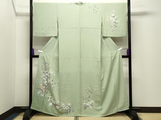 平和屋着物●訪問着 友禅 枝花文 正絹 逸品 CABI0872gh