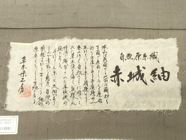 平和屋着物●西川治郎 訪問着 赤城紬 草木染工房 童子遊び 証紙付き 仮絵羽 正絹 逸品 未使用 CABI0906gh