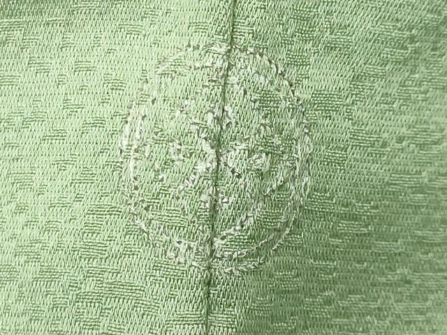 平和屋着物●上質な色無地 御所解地紋 裏葉柳色 正絹 逸品 CABI0934gh