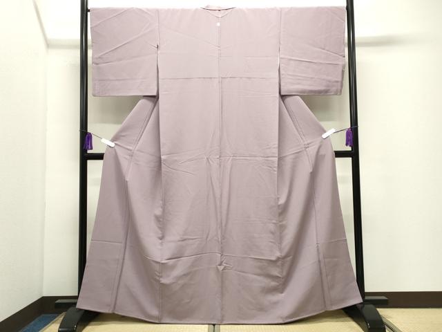 平和屋着物●上質な色無地 紅藤色 正絹 逸品 CABI0935gh