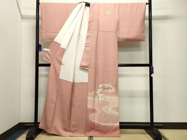 平和屋着物●中国三大刺繍 スワトウ相良刺繍 蘇州刺繍 総刺繍 訪問着 地紙重ね花文 暈し染め 正絹 逸品 CABI0938gh