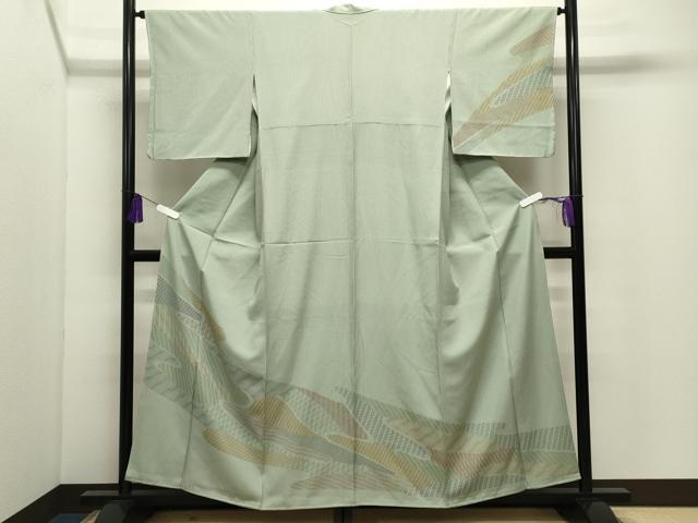 平和屋着物●訪問着 流水文 正絹 逸品 CABI0940gh