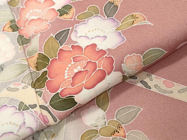 平和屋着物●訪問着 友禅 熨斗花文 暈し染め 正絹 逸品 CABI0947gh
