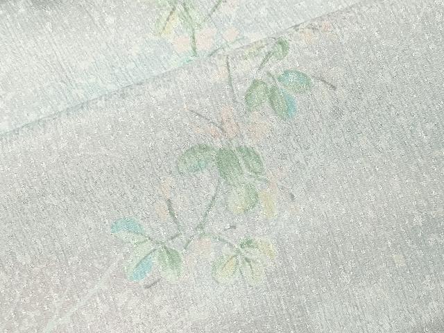 平和屋着物●長襦袢 単衣 萩文 暈し染め 正絹 逸品 CABI0951gh