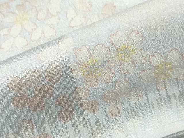 平和屋着物●長襦袢 無双仕立て 舞桜文 正絹 逸品 CABI0952gh