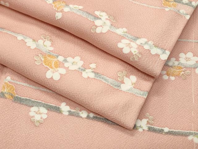平和屋着物●上質な小紋 槍梅文 正絹 逸品 未使用 CABI0957gh